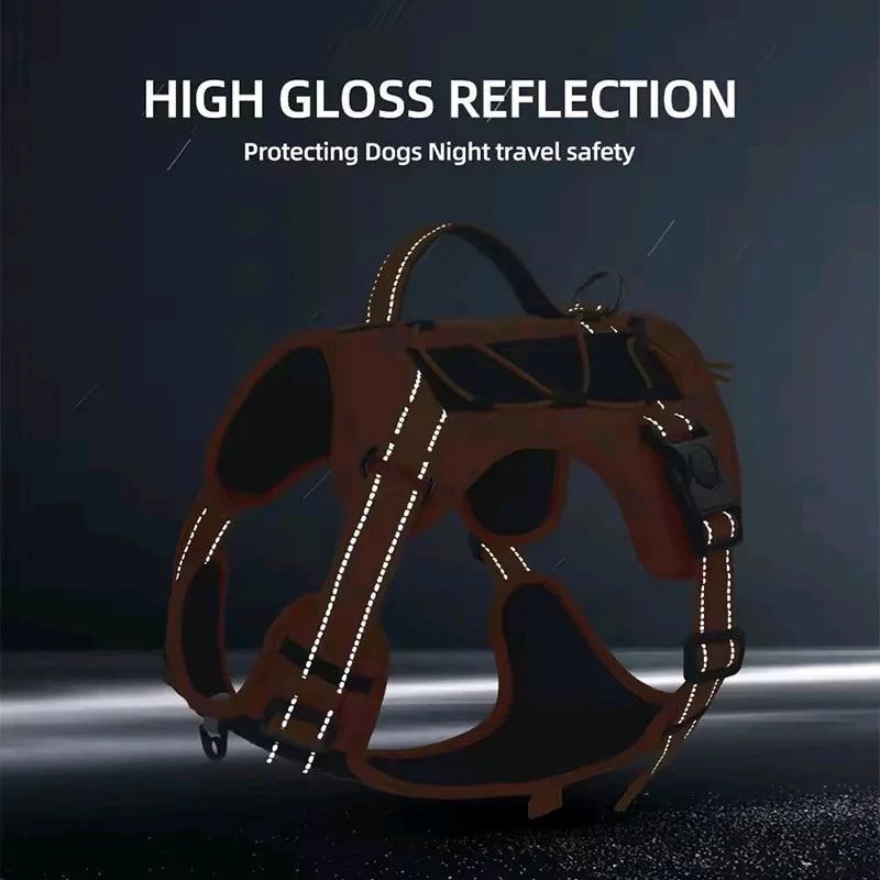 TactiK9 Pro | Tactical Reflective No-Pull Dog Harness — All Sizes