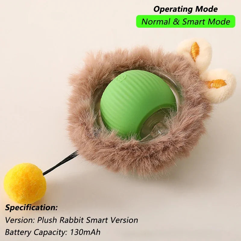 HuntBot Ball | Automatic Rolling Interactive Toy for Dogs & Cats